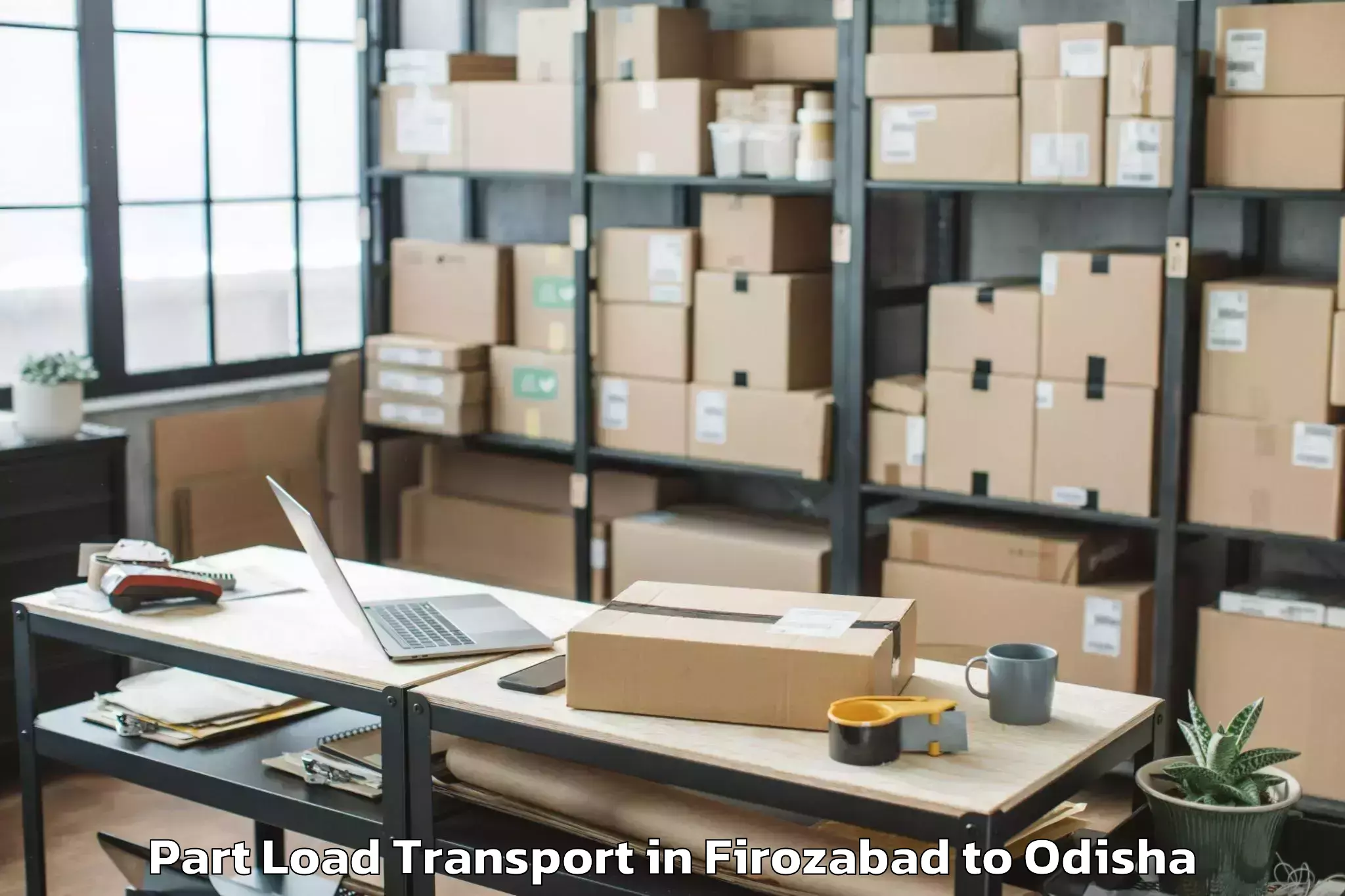 Professional Firozabad to Jagannath Prasad Part Load Transport